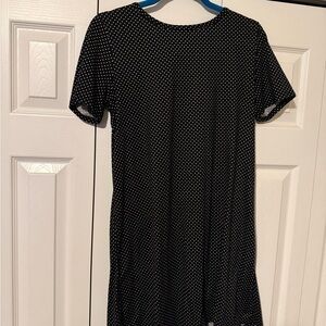 Francesca's Collections Black and White Dotted Mini Dress